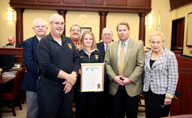 County 9-1-1 communication services recognized